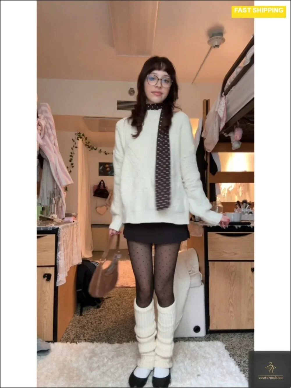 Oversized Cable Knit Chunky Sweater Mock Neck Long Sleeve Pullover